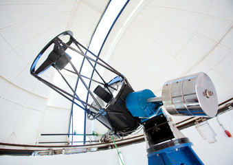 Astronomic observatory telescope in a dome