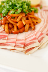 appetizer with mushroom