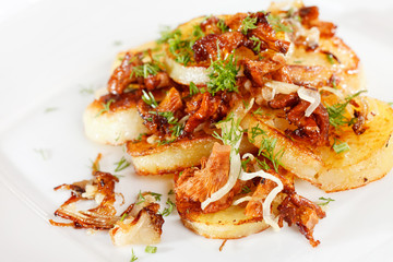 potatoes with mushrooms