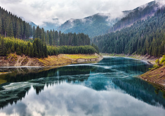 Lake Galbenu in Romania