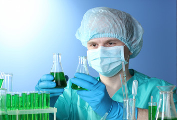 scientist working in chemistry laboratory.