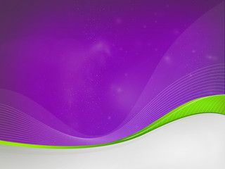 Violet background dizzy, green waves