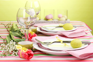 Easter table setting
