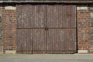 Garage door.