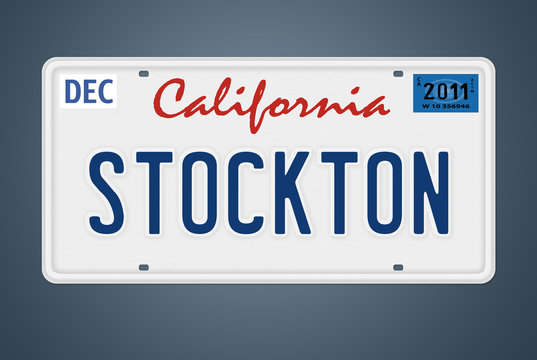 Nummernschild CA Stockton