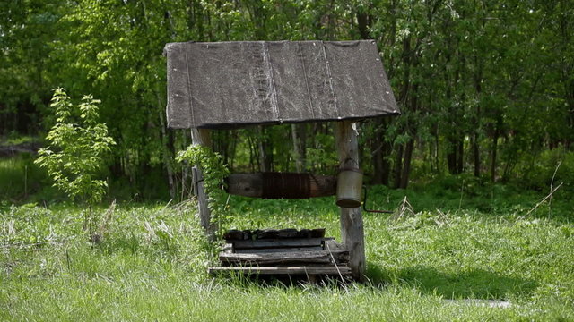 old wooden well