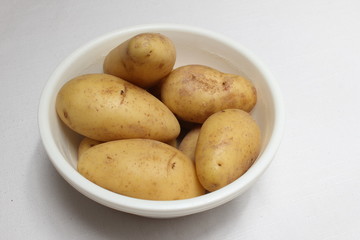 plain bowl with potatoes
