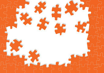 Jigsaw puzzle vector background