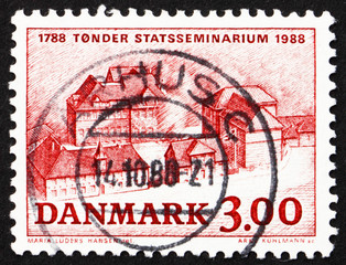 Postage stamp Denmark 1988 Tonder Teachers’ Training College
