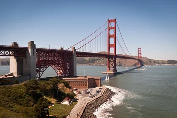 Fotobehang Golden Gate Bridge © Mcdonojj