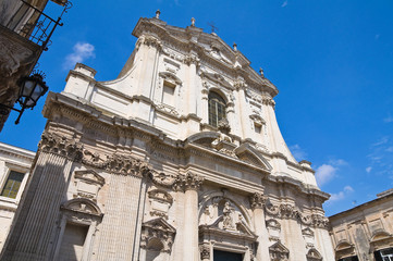 Fototapeta na wymiar Church of St. Irene. Lecce. Puglia. Italy.