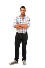 Naklejka premium young man in studio