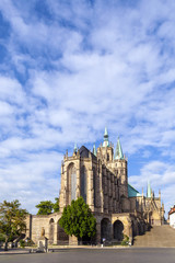 Dom hill of Erfurt Germany