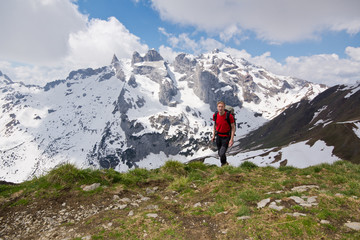 Naklejka premium Wanderung im Frühling