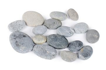 Fototapeta na wymiar Group of stones isolated on white