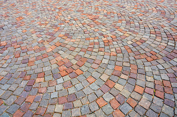 Pavement of granite