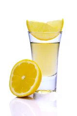 Foto auf Acrylglas tequila with lemon © draghicich