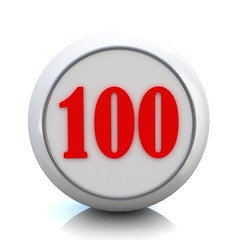 3d button with number