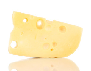 Cheese isolated on white