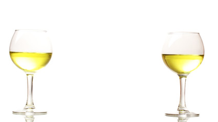 Wineglasses isolated on white