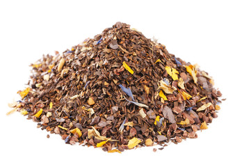 coffee-like, caffeine-infused mate and red rooibos blend, pile o