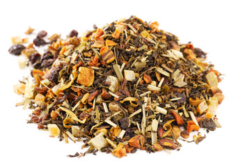 Loose Leaf Green Tea and  Rooibos with lemon, orange citrus,  ov