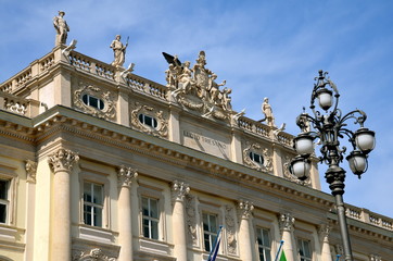 Trieste, detail of Piazza Unità D'Italia