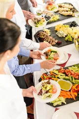Fotobehang Catering food buffet at business meeting © CandyBox Images