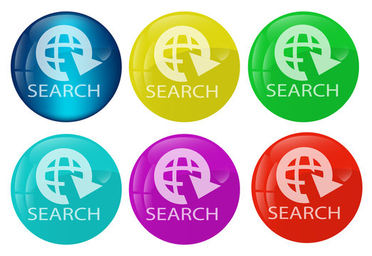 Search web button colored set