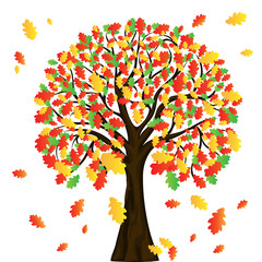autumn tree for your design