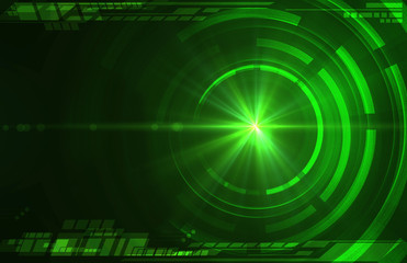 Abstract dark green technical background