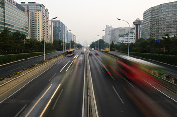 Fototapeta na wymiar trasa w Pekinie