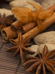 alnise with almonds and cinnamon