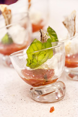 ice cream with tomato jam