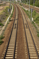 Obraz na płótnie Canvas train rails