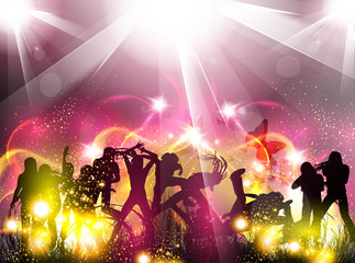 Party color light illustration - 41937338