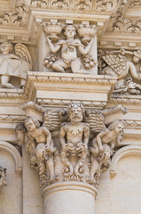 Fototapeta na wymiar Santa Croce Basilica. Lecce. Puglia. Italy.