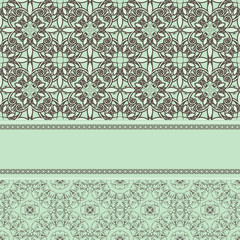 vector vintage pattern with frame for your text