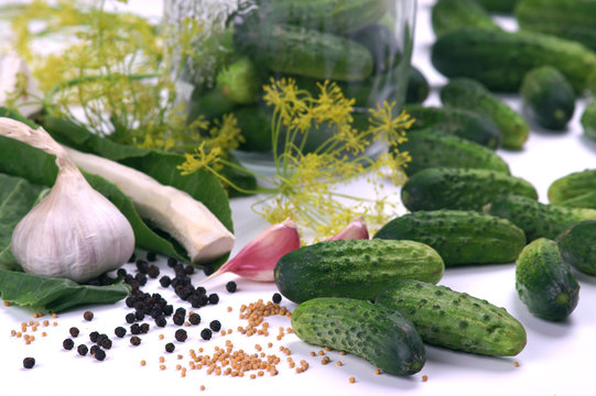 cucumbers and spices