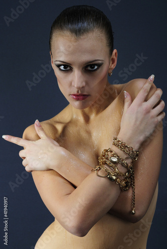 Beautiful Nacked Girl Model With Wet Body Beautiful Nacked Girl Model With Wet Body
