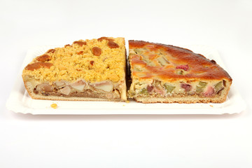 Apfel- und Rhabarberkuchen
