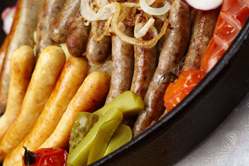 different kinds of sausages