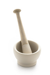 pestle and mortar isolated