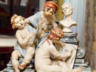 Ceramic statue, ceramics of Capodimonte