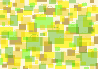 Color background – shopping. Bio.