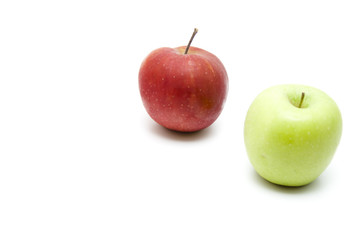 Roter und Grüner Apfel
