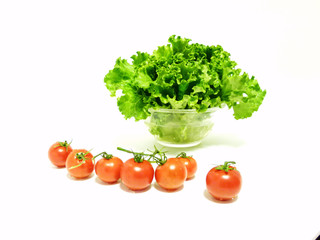 レタスとトマト