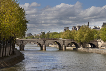 stone bridge on the seine