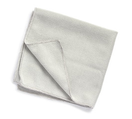 Microfiber towel on white background