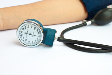 measuring  blood pressure